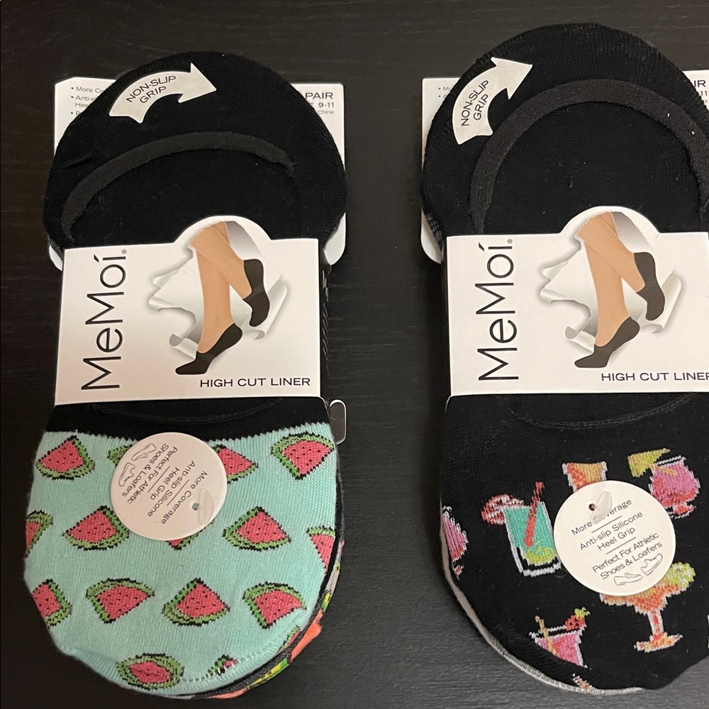12pairs MeMoi High Cut Liner Socks Set NWT